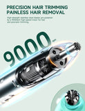ZORAMI Rechargeable Ear and Nose Hair Trimmer - 2026 Professional Painless Eyebrow & Facial Hair Trimmer for Men Women, Powerful Motor and Dual-Edge Blades for Smoother Cutting Mint Green