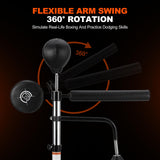 GarveeLife Punching Bag with Stand for Adult with Relax Bar, Speed Bag and Hitting Target, 5 in 1 Heavy Boxing Bag Freestanding