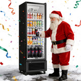 BODEGACOOLER 11.5 Cu.Ft. Commercial Merchandiser Refrigerators, Adjustable shelves & Automatic Defrost, Commercial Beverage Refrigerator Glass Door