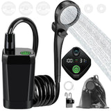 Fotgear Portable Camping Shower - 6000mAh Rechargeable Outdoor Shower with LED Display - IPX7 Waterproof Camping Shower Kit for Hiking, Travel, Car Washing, RV, Pet Bath