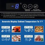 DEMULLER 79L Chest Freezer with Electronic Panel Mini Deep Freezers with Two Wire Baskets Compact Size & Low Noise & Rapid Cooling White