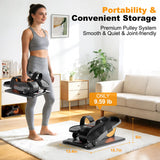 Under Desk Elliptical Machine,Electric Leg Exerciser as Seen on Tv for Seniors Adults,Portable Quiet Elliptical Exercise Machine While Sitting with 12 Adjustable Speed Auto&HR Mode for Home Office
