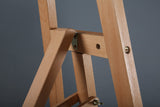 M&T Displays Wooden Modern Art Easel – Adjustable Beechwood Tripod Painting Canvas Holder with Storage Tray, Floor Easel Stand for Artists, Galleries, Weddings, Events, Signs, Classrooms, and Studios
