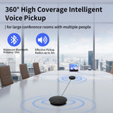 DAIPU Bluetooth Conference Speaker and Microphone USB Speakerphone Conference Microphone and Speaker 360° Voice Pickup Max Bluetooth Distance 32.8ft Noise Cancellation for Video Conferencing Calling