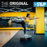 Freestyle STEP Exercise Step Platform, Circuit Size Stepper for Exercise at Home with 4 Stackable Risers for Height Adjustments