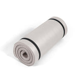 Tone Fitness Premium Extra Thick 1-Inch High Density Exercise Mat with Carry Strap – Non-Slip Workout, Pilates, and Yoga Mat for Home Gym - Color Beige - Diamond Pattern