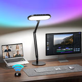LitONES EaseGlowXP Dual‑Zone Desk Lamps Home Office, Remote, Modern Setup