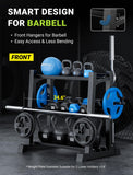 YOLEO Multifunctional Dumbbell Rack, Heavy-Duty Weight Rack for Dumbbell, Kettlebell, Barbell, Weight Plates, 1100LBS Capacity Adjustable 3-Tier Storage Rack (Rack Only)