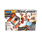 LEXiBOOK- Crosslander Luminous Terrain Car, Wrist Remote, Rechargeable, Electronic Action Kit, White/Orange, Color