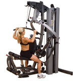 Body-Solid Fusion 600 Bi-Angular Gym with Functional Trainer Arms - Modular Multi-Station with Over 60 Exercise Options, Adjustable Telescoping Seat, Compact Design for Full Body Workouts at Home Body-Solid