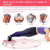 Tasidingster 6 Caster Ab Roller, Ab Exercise Equipment with Knee Pads, Ab Roller Wheel for Core Exercise, Abdominal Strength Training for Home Gym, 360° Silent Ab Workout Equipment (pink)