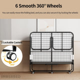 75"×54" Folding Bed with Adult Mattress