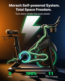 MERACH S36 Exercise Bike, Magnetic Resistance, 330lbs Capacity