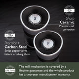 Cole & Mason Precision Horsham Inverta Salt and Pepper Mill Gift Set, Chrome, 15 cm