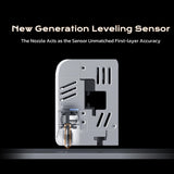 3D Printer, Enclosed FDM with New Generation Leveling Sensor for Full Auto Leveling, 600mm/s High Speed