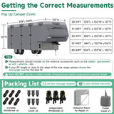 Umbrauto 5th Wheel RV Cover Fits 37ft-40ft Motorhome