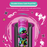 COMMOUDS 67inch Punching Bag for Kids, Inflatable Kids Boxing Set with Gloves, Fast Rebound Punching Bag for Practicing Karate, Taekwondo, MMA, Christmas/Birthday Gift for Boys Girls, Ages 6-14 (Pink)