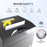 Wingwise 24 Hours Runtime Industrial Paper Shredder, 21.1 Gallons Wastebasket, 12-Sheet Micro Cut