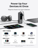 Anker Laptop Power Bank, 25,000mAh Portable Charger with Triple 100W USB-C Ports, Built-in Retractable Cables, Flight-Approved for Travel, iPhone 17/16 Series, MacBook, Samsung, and More