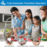 Touchless Automatic Soap Dispenser for Kitchen Bathroom Sink Built in Liquid Commercial Electric Soap Dispenser with Bottle and Pump Chrome Platingd