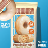 Legendary Foods High Protein Donuts, Glazed Vanilla, Low Carb, Low Sugar
