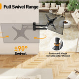 Perlegear Long Arm TV Wall Mount for 26–70 inch TVs up to 100 lbs