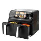 ChefRobot Dual Air Fryer 8 Quart TFT Touch Screen Non Toxic for Family Size/Kitchen/RV