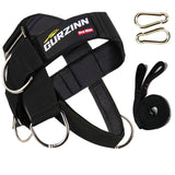 Neck Harness Weight Lifting Padded Strength Trainer-Improve Neck Strength and Reduce Neck Pain,Neck Trainer with 40 inch/100 cm Heavy Duty Rope,Adjustable & Omnidirectional Neoprene Strap, Neck Harness for Gym & Home Use GurZinn