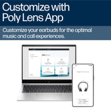 Voyager Free 20 – True Wireless Earbuds in Black - Adaptive ANC, AI Enhanced Audio and Personalized Comfort - Works with PC/Mobile Poly