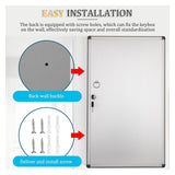 Wall-Mounted Adjustable Key Cabinet Lock Box - Large Key Organizer (37x5.5x77.5cm) for Home, Secure Key Storage Solution, Convenient Key Management System
