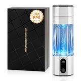 ADNELI Hydrogen Water Bottle 10,000+PPB - PPB Molecular Hydrogen Infusion - SPE/PEM Technology (Silver)