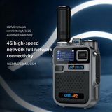 OMIZN M2 Long Range Walkie Talkie,Portable 2 Way Radio with Flashlight,Encrypted with AES256,Lightweight Walky Talky with Type C Charging,for Construction Site Hotel Security,5 Pack