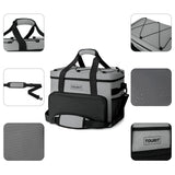 Cooler Bag 46-Can Insulated Soft Cooler Portable Cooler Bag 32L Lunch Coolers for Picnic, Beach, Work, Trip, Grey TOURIT