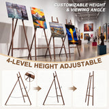 Easel Stand for Sign, Display Easel, Walnut Wood Grain Design