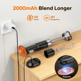 Cordless Stick Immersion Blender 5-in-1, Ritus 13000RPM Soup Blender Rechargeable Handheld Mixer For Baby Food & Smoothies