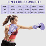 PiscatorZone Boxing Training Gloves Punching Bag Gloves for Women & Adult, Professional Shockproof Gloves for Training Playing Muay Thai, Sparring, Fighting Kickboxing (Purple, 10OZ) PiscatorZone