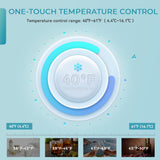 48 Can Beverage Refrigerator cooler-Mini Fridge Glass Door for Beer Drinks Wines | 1.3 cu.ft EUHOMY