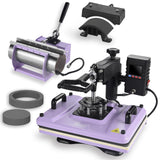Heat Press Machine 12x15 Inch, 360° Swing Away 5 in 1 Heat Transfer Machine