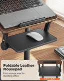 SAIJI Laptop Stand for Desk, Stable Standing Laptop Riser with Foldable Mouse Pad