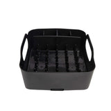 Umbra Tub Dish Drying Rack – Lightweight Self-Draining Dish Rack for Kitchen Sink and Counter at Home, RV or Motorhome, Smoke, Black (330590-582)