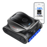 MOVA Diver A10 Cordless Robotic Pool Vacuum Cleaner, 6,000GPH Suction, 240min Runtime, Wall Climbing & Double-Pass Waterline Scrubbing, AI-Powered Edge Cleaning & Path Planning, Auto Parking, 8 Modes