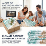 Custom Dino Blankets for Adults Boys Girls Teens, Boys Dinosaur Throw Blanket Personalized Blanket with Name, Custom Gifts for Son, Soft Cartoon Blanket for Valentines Christmas Birthday Gift