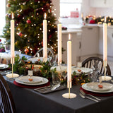 Sieral Candle Holders Bulk Taper Candlesticks Holders Set Modern Decorative Metal Candelabras for Wedding Anniversary Home Dinning Table Centerpiece Xmas Party Decor(Gold,48 Pcs)