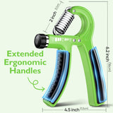 FitBeast Grip Strengthener Forearm Strengthener, Adjustable Hand Grip for Strength Training & Rehabilitation, 10-132 lbs Resistance, Ideal for Athletes and Physical Therapy (1 Piece Light Green)