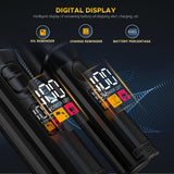 Professional Hair Clippers for Men Cordless Beards Trimmers Kit with LED Display Electric Beard Trimmer for Kid Rechargeable Trimmer Haircut Grooming Kit Gift for Men Women Barber Kids (Black)