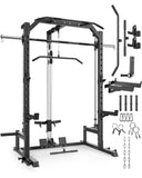 GarveeLife Smith Machine Home Gym with Barbell Bar, Cable System