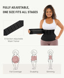 FeelinGirl Waist Trainer for Women Trimmer Belt Long Torso Tummy Wraps