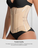 Waist Trainers for Women for Daily Wear, Faja Body Shaper Corset with Tummy Control for Workouts, Postpartum Recovery, and Yoga Sessions — Breathable and Supportive Apricot