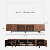 NessCarsti Mid-Century Modern TV Stand and Expandable Coffee Table Set
