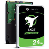 Seagate Exos X24 24TB Enterprise Hard Drive HDD SATA 6Gb/s 512MB Cache 7200 RPM 512e CMR Helium Sealed 3.5in Hard Drive